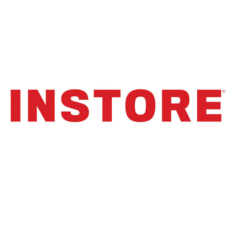 InStore magazine featuring Jane Bartel Jewelry handcrafted "Flower Power" 70's inspired daisy gemstone necklaces. Handcrafted in recycled 18k gold and set with pave rubies and natural blue zircon gemstone. Happy flower jewelry. 