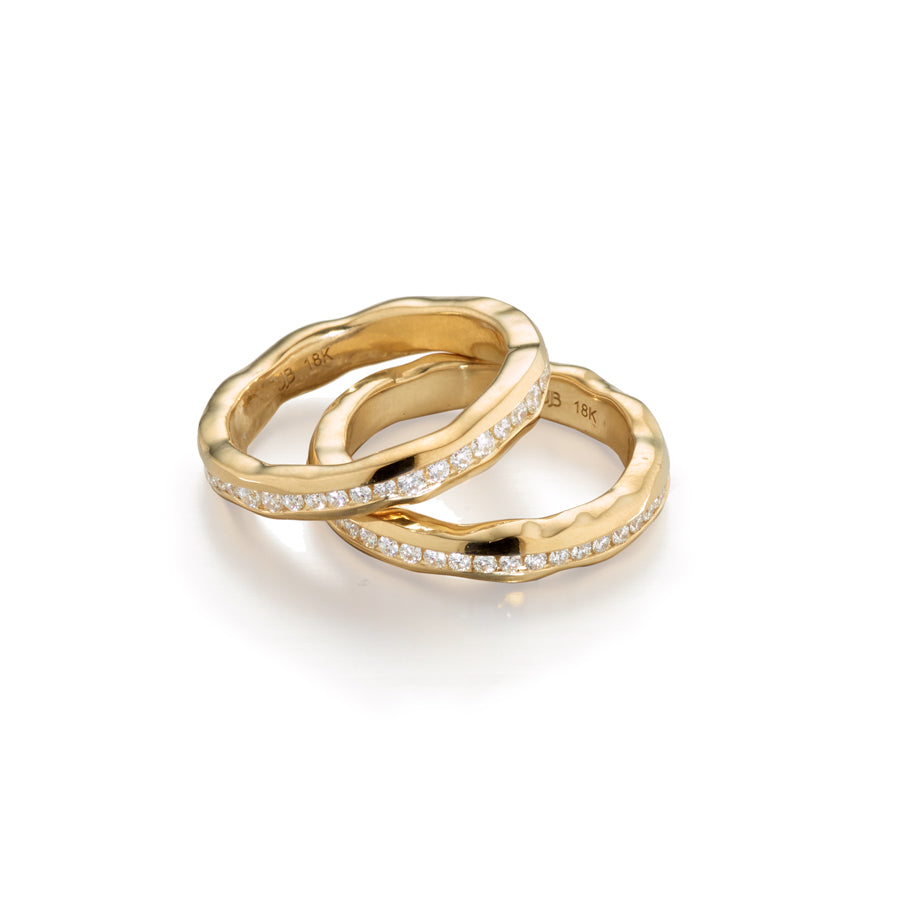 Organic Straight Channel Eternity Band